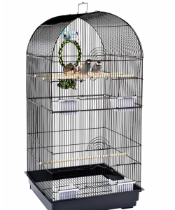 Rainforest Cages Caracas Small Bird Cage - Black